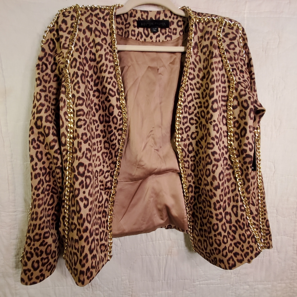 Boston Proper Cheetah Jacket - Picture 2 of 8